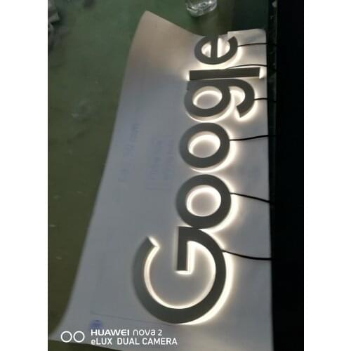 Customized LED 3D Painting Stainless Steel Signage Back Lit Acrylic Metal Letter for Company Logo