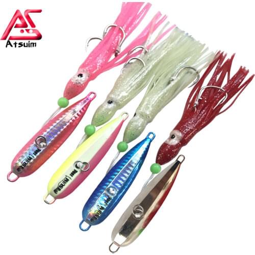 AS 4pcs Inchiku Jig 100g120g150g200g250g metal jig head octopus skirt Japan kingfish snapper grouper slow jigging fishing lure
