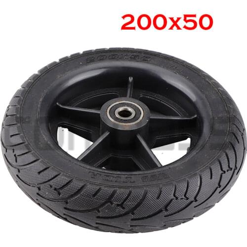 Electric Scooter solid Tyre Wheel 8" Scooter 200x50 Tubeless solid Tyre non-pneumatic tires 200x50 solid Electric Vehicle Wheel