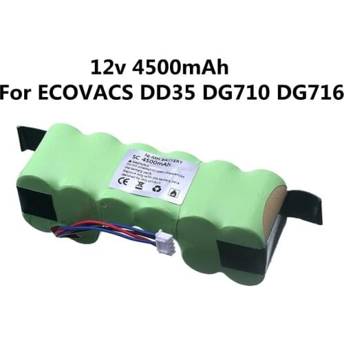 12v 4500MAH Robot Vacuum Cleaner Batttery Pack for Ecovacs Deebot DE55 DE5G DM88 DD35 DG710 DG716 Parts Accessories