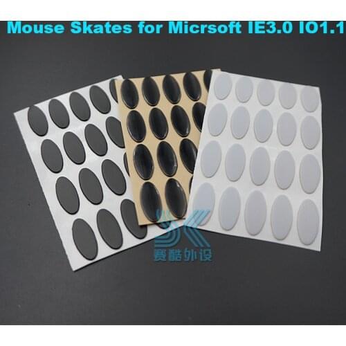 1PCS 3M Mouse Skates for Microsoft IE3.0 IO1.1 IE IO 1.0 0.6MM Thickness Gaming Mouse Feet replacement foot
