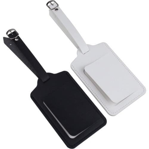 Zoukane Leather Suitcase Luggage Tag Label Bag Pendant Handbag Portable Travel Accessories Name ID Address Tags LT39