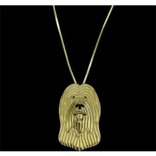 Handmade Briard (natural ears) pendant for women choker necklace Dog Jewelry Pet Lovers Gift Idea