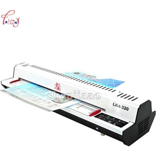 A3/A4 Cold Roll laminator 320mm Laminating Machine, 4 Roller System photo laminator LK4-320 220v 300w cold laminator