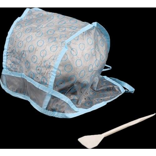 Set Of Hair Highlighting Cap With Plastic Hook Hair Coloring Highlighting Equipment Professional Home Supplies