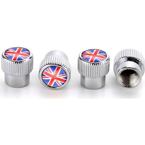 New Style Round Cap Car Wheel Tire Valve Tyre Stem Styling Caps Airtight For Mini Cooper Accessories R56 R53 R50 F56 S UK Emblem