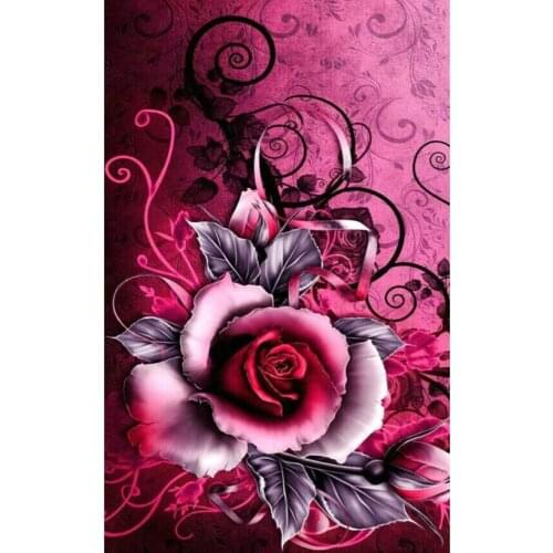 New Arrival Handmade Sewing Art Rose Flower 5d Diy Diamond Painting Full Square Cross Stitch 3D Diamond drawing