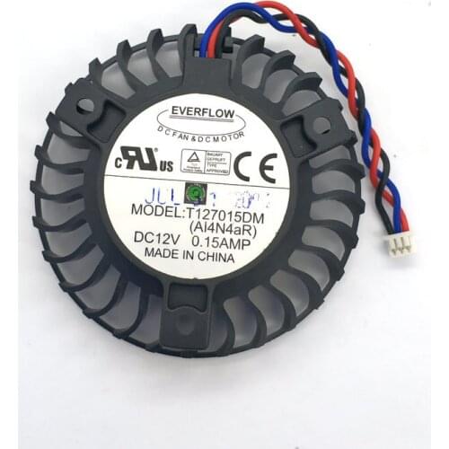 New Original T127015DM 12V 0.15A 3Pin Diameter 58mm Pitch 39x39x39mm For ASUS 9600GT Graphics Card Cooling Fan
