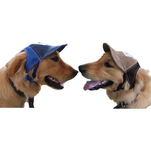 Pet Dog Hats Breathable Cute Summer Baseball Sun Cap With Ear Holes For small medium large dog Outdoor Accessories Hiking Sports