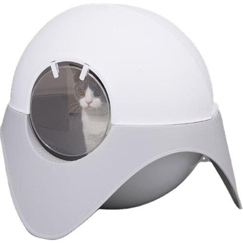 Pet supplies supplier fully enclosed litter box toilet