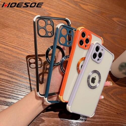 Shockproof Acrylic TPU+PC Soft Clear Case Cover For iPhone 12 Pro Max 11 Pro SE 2020 XS XR X 8 7 Plus 12 Mini Lens Protect Cover