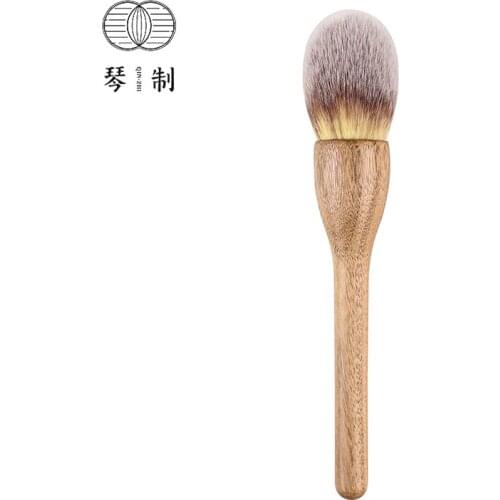 QINZHI Professional Handmade Make Up Brush B43 Round Face Powder Brush Soft Synthetic Fiber Makeup Brushes