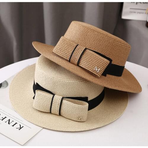 MAXSITI U Summer Sun Visors Women Hat Bowknot M Straw Cap Lady Travel Flat Sun Hat Fashion Fisherman Basin Caps beach hats