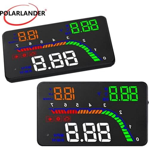 Alarm OBD 2 Car Universal Driving Computer HD Speed T100 HUD LED 4 Inch Head Up Display Digital Multi-Color