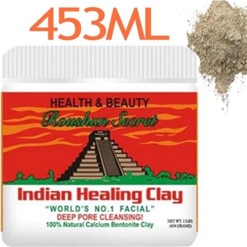 Skin Care Indian Healing Clay Face Mask Blackhead Remover Deep Cleansing Brightens Skin Tone Shrink Pores Moisturizing Masks