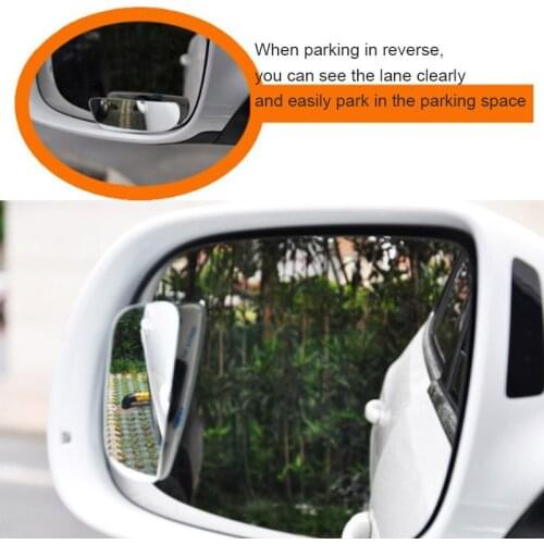 1 Pair Blind Spot Mirror Wide Angle Mirror 360 Degree Adjustable Convex Rear View Mirror Car mirror for All Universal Vehicles