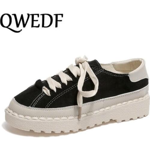 2019 Women Vulcanized Shoes Fashion Sneakers Ladies Lace-up Casual Shoes Breathable Walking Canvas Shoes Flat Schoenen X9-31