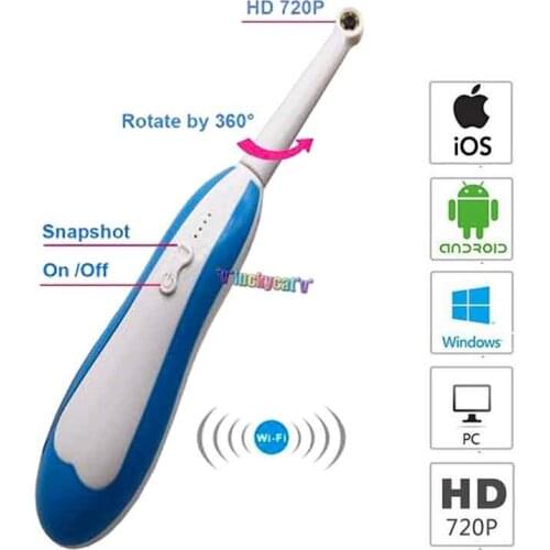1pcs wireless wifi endoscope camera video surveillance camera oral dental intraoral borescope for dentist teeth photo shoot