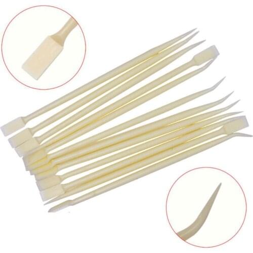 10pcs 2 Way Plastic Eyelash Perming Stick Tool With Hot Glue Spoon Lash Lifting Curler Applicator For Women Makeup Tools