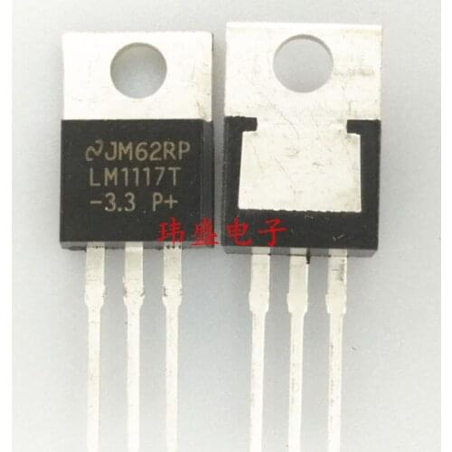 10pcs LM1117T-3.3 LM1117 +3.3V TO-220