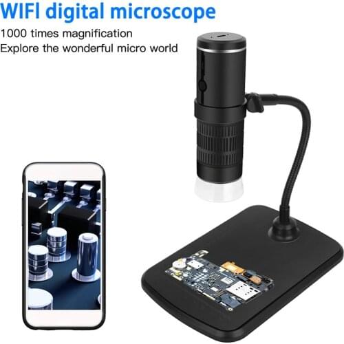 1000X Digital Microscope HD 1080P LED USB WiFi Microscope Mobile Phone Microscope Camera for Smartphone PCB Inspection Tools