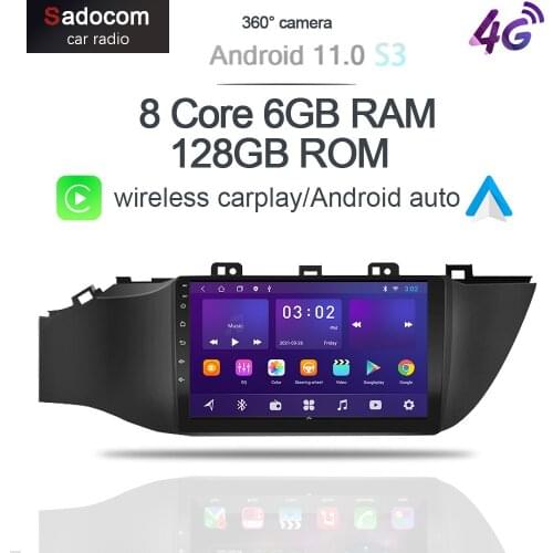 360 Panoramic Camera Carplay 6GB+128G Android 10.0 Car DVD Player GPS Map WIFI Bluetooth RDS Radio For KIA K2 RIO 2017 2018 2019