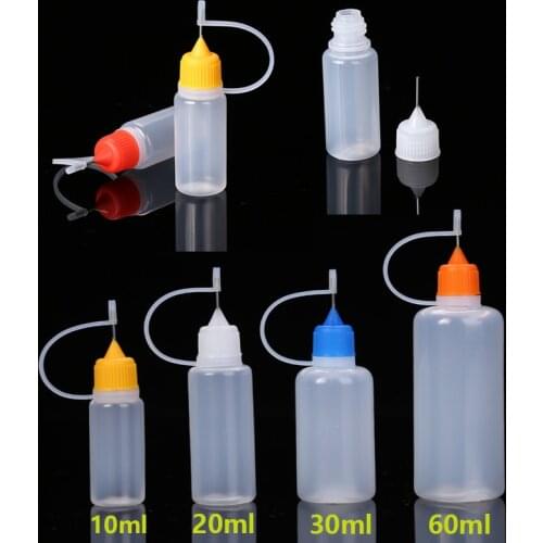 5-10 pcs/set 10/20/30/60ML Needle Tip Glue Applicator Bottles for Liquid Paint Glue Quilling DIY Scrapbooking Paper Crafts Tools