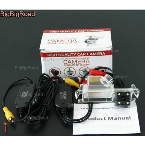 BigBigRoad For Kia K2 Rio Sedan Hatchback Ceed 2013 Hyundai Accent Solaris Verna 2014 I30 Wireless Camera Car Rear View Camera