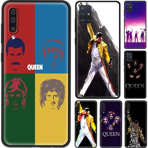 Case For Samsung A91 A72 A71 A52 A51 A42 A41 A32 A31 A21 EU A21s A12 A11 A02s A02 A01 Shell Freddie Mercury Queen band