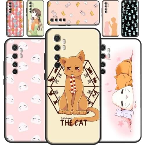 Fruits Basket Cat Case For POCO M3 Pro F3 POCO X3 Pro Cover For Xiaomi Mi 11 Ultra 9T 10T Pro Note 10 Lite