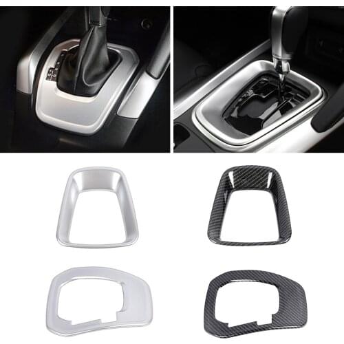 For Renault Kadjar 2015-2019 LHD AT Gearbox Gear Shift Panel Frame Trim ABS Car Interior Modify Carbon Fiber Color Refit
