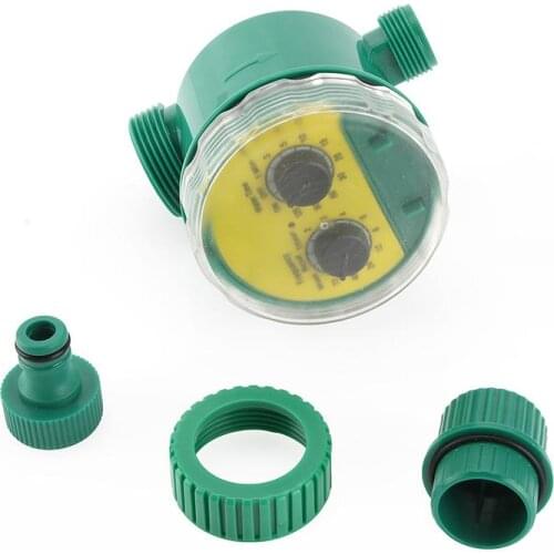 3 Styles Garden Electronic Watering Timer Rain Sensor Solar LCD Double Dial Controller Watering Irrigation 1/2'' 3/4'' Tap Joint