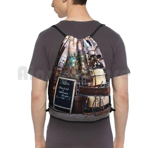 Classic French Street Scene Or Quaint French Village Scene-France Has It All Rb004 Outdoor Hiking Backpack Waterproof Camping