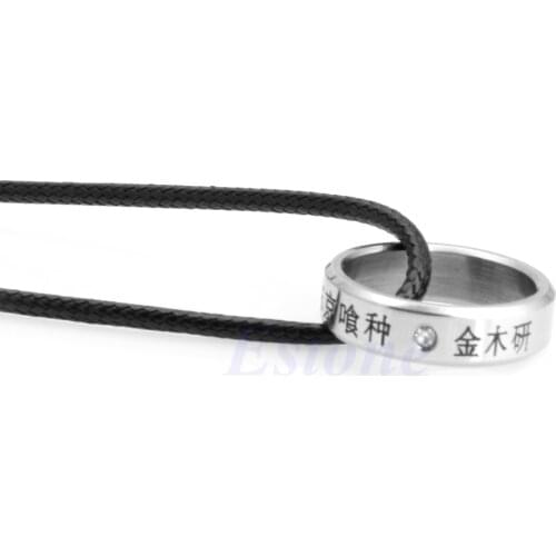 Fashion Cosplay Anime Tokyo Ghoul Ken Kaneki Titanium Steel Ring Finger Rings