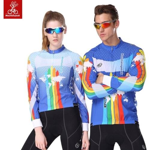 Mountainpeak Spring Unisex Cycling Jacket Breathable Quick Dry Cycling Jersey Running Hiking Outdoor Sports Reflective Jacket