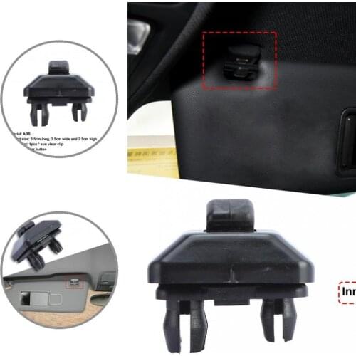 Lightweight 2Pcs/Set Convenient Visor Hook Bracket Holder Replacement 8U0857562A ABS Visor Hook Easy to Install