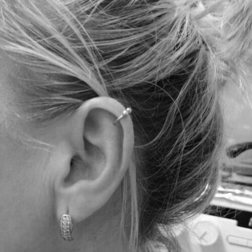 2PCS Ear Cuff Titanium Anodized Stainless Steel Captive Eyebrow Lip Nose Septum Ear Ring Tongue Piercing Body Jewelry Wholesale