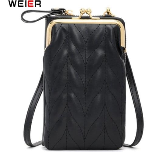 Fashion Small Women Shoulder Bag Brand Cell Phone Pocket Solid Zipper Ladies Purse Luxury Desinger Cute Womens Crossbody Bags