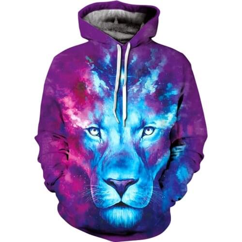 2021 New Autumn Men hoodies Hip Hop sweatshirt funny 3D Lion Fashion Brand plus size Hoodie men Tracksuit Unisex Pullovers Tops