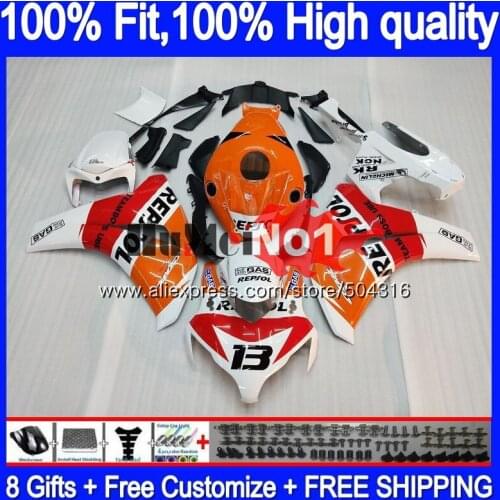 OEM Injection For HONDA CBR1000 CBR 1000 RR CC 48MC.4 CBR 1000RR 2008 2009 2010 2011 CBR1000RR 08 09 10 11 Repsol white Fairing