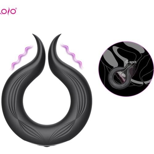 OLO 10 Speed Penis Ring Vibrator For Men Delay Ejaculation Erotic Male Sex Toy Chastity Cock Ring Dildos Vibration For Gay Adult