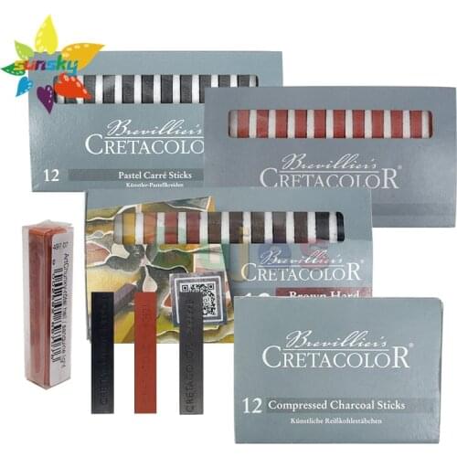 Original Cretacolor Graphite bar Pastel bar Carbon bar Ultra soft carbon lead Block Sketch carbon strip Art supplies
