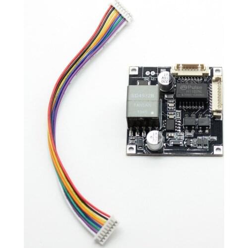 4pcs Smart POE Module board IEEE802.3af/at 8Pin Power Over Ethernet 12V output for Security CCTV Network IP Camera