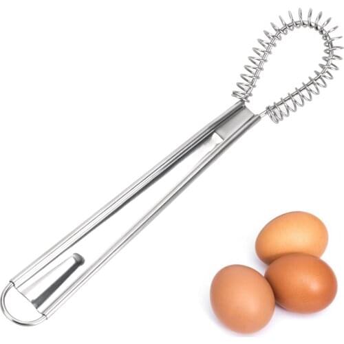 Spring Blender Cooking Tools Milk Frother Foamer Coffee Mixer Kitchen Accessories Egg Beater Stainless Steel Mini Whisk