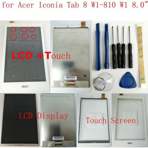 Shyueda for Acer Iconia Tab 8 W1-810 W1 810 8.0" 100% Orig AAA+ IPS LCD Display Touch Screen Digitizer