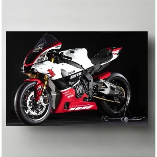 Modern Art Canvas Painting Superbike Yamahas YZF R1 GYTR 20th Anniversary Wall Picture Posters and Prints for Living Room Decor