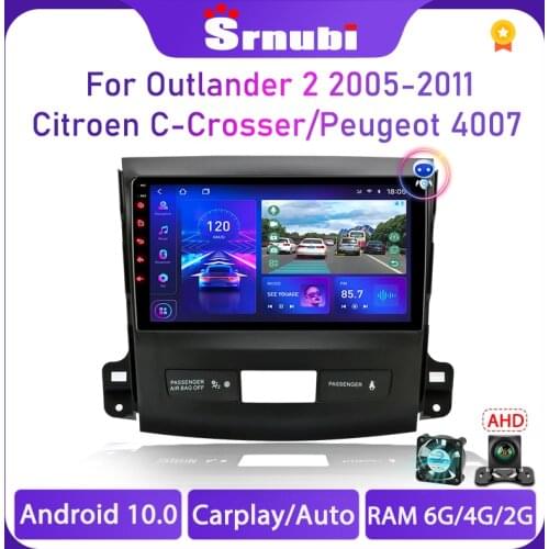 Android 10.0 4G+64G 2 din car Radio multimedia Player For Mitsubishi Outlander xl 2 2005-2011 RDS 4G NET+WIFI GPS Navigation