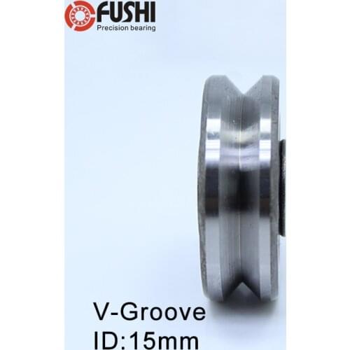 V Groove Sealed Ball Bearing ( 2PCS ) 15*47*11 15*47*12 mm Pulley Wheel Bearings V6/3 V8/4 Guide Track Rlooer Bearing