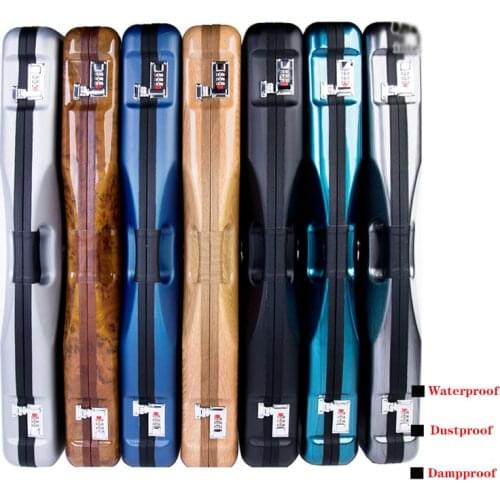 WOLFIGHTER 4 Shafts 3 Butts Pool Cue Case High Density ABS Material Waterproof Dustproof Dampproof China