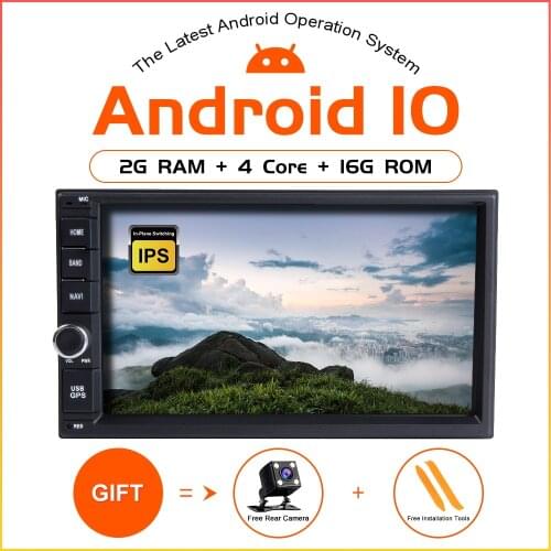 ZLTOOPAI Android 10 Universal Standard Car GPS Radio Stereo 2 Din Car Play IPS DSP WIFI Backup Camera Steering Wheel Control